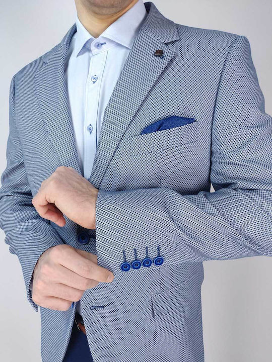 Men's Suit Jacket Regular Fit Light Blue