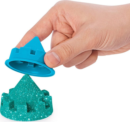 Spin Master Sand Construction Toy Kinetic Sand Sparkle Sandcastle Set Green for Children 3++ Years
