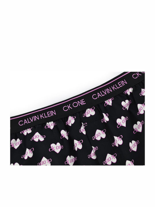 Calvin Klein Χειμερινό Ανδρικό Παντελόνι Πιτζάμας Μαύρο