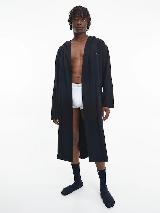 Calvin Klein Men's Winter Pajama Robe Black