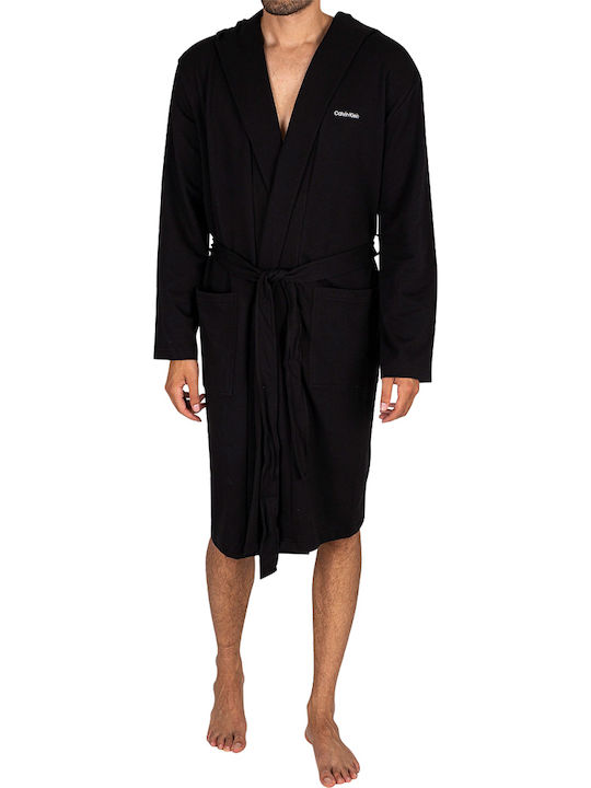Calvin Klein Men's Winter Pajama Robe Black