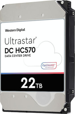 Western Digital Ultrastar DC HC570 22TB HDD Σκληρός Δίσκος 3.5" SATA III 7200rpm με 512MB Cache για Server