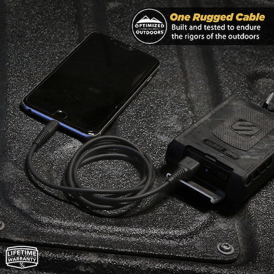 Scosche Regular USB-A la Cablu Lightning Negru 1.2m (HDi34)