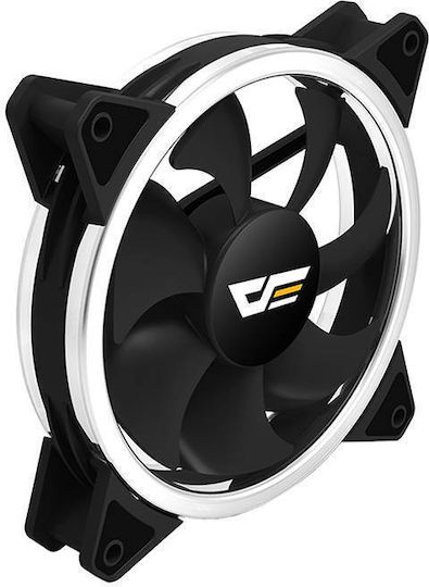 Darkflash DR12 Pro Case Fan 120mm 1200rpm 38cfm with ARGB Lighting and 4-Pin Molex Connection 3pcs