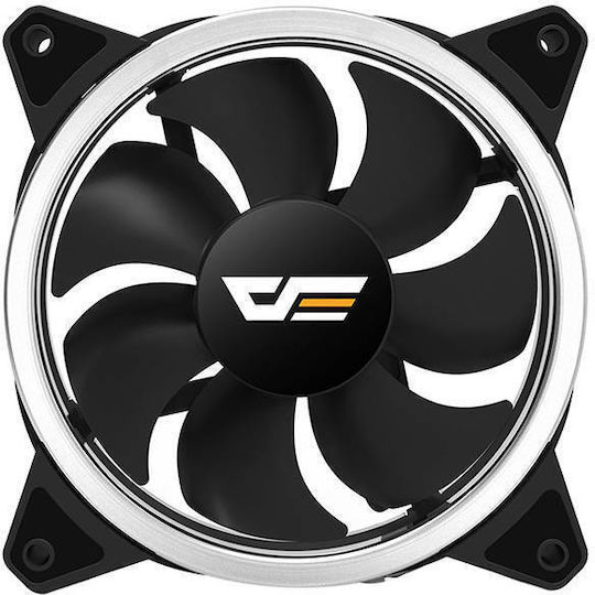 Darkflash DR12 Pro Case Fan 120mm 1200rpm 38cfm with ARGB Lighting and 4-Pin Molex Connection 3pcs