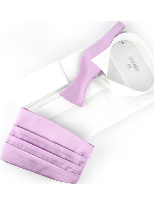 Pierre Cardin Set Papion din material textil cu curea Lila