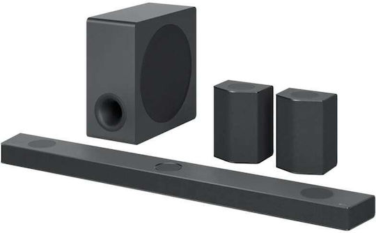 LG S95QR Soundbar 9.1.5 Bluetooth, HDMI and Wi-Fi 590W with Wireless Subwoofer and Remote Control Black