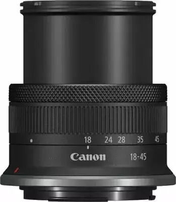 Canon Crop Camera Lens RF-S 18-45mm f/4.5-6.3 IS STM Wide Angle for Canon RF Mount Black
