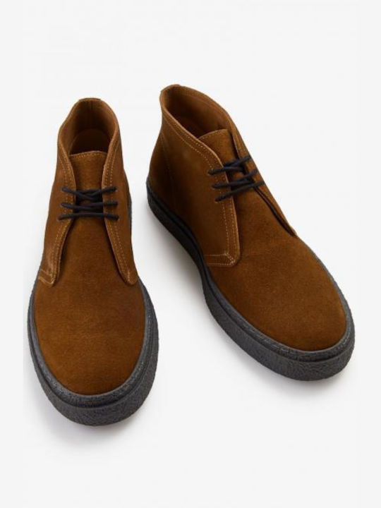 Fred Perry Hawley Suede Ανδρικά Μποτάκια Ginger