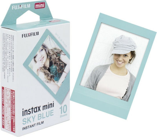 Fujifilm Color Instax Mini Instant Film (10 Exposures) Sky Blue