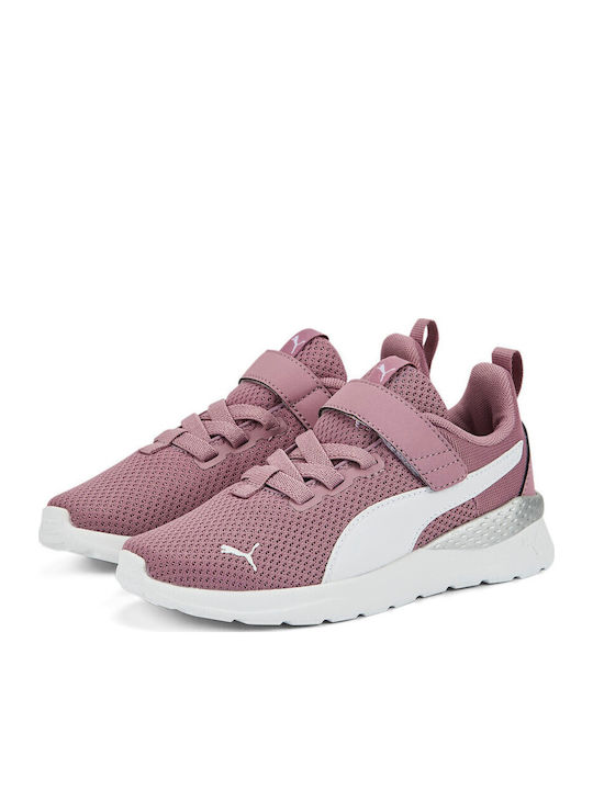 Anzarun Kinder Sportschuhe Laufen mit Bügel- und Schleifenverschluss Rosa