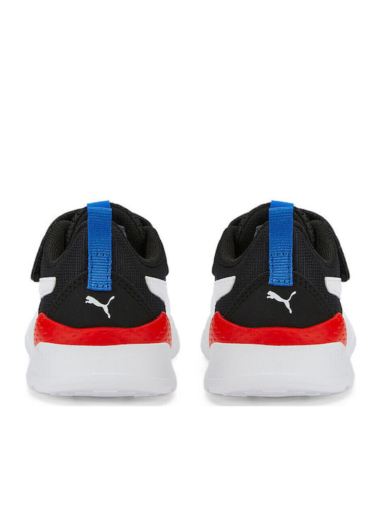 Anzarun Lite Kids Sports Shoes Running with Hoop & Loop Closure Black