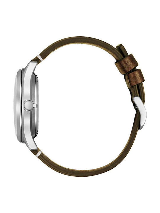 Citizen Men's Watch 40.2mm Automatic with Brown Leather Strap