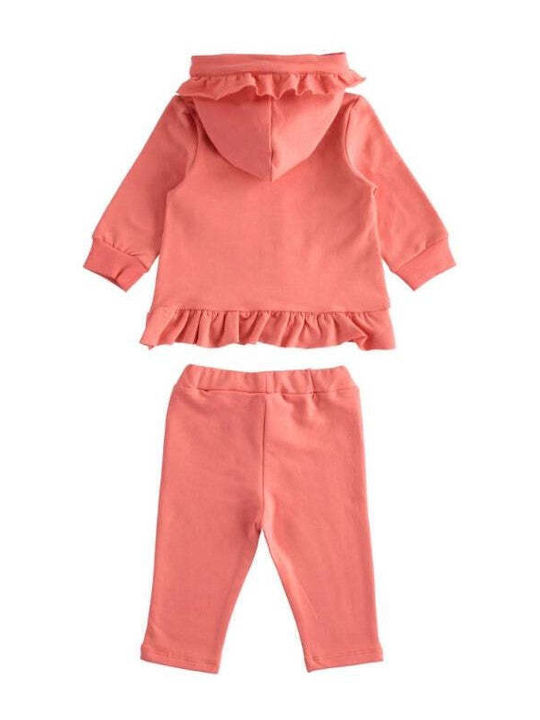 iDO Kids Sweatpants Set Pink 2pcs