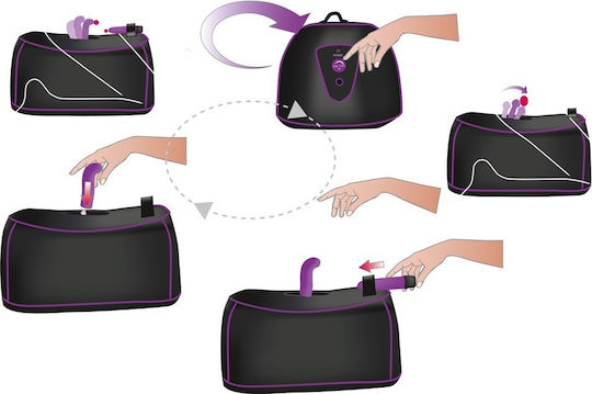You2Toys Rotating G-Spot & P-Spot Machine Μηχανή Σεξ σε Μαύρο Χρώμα