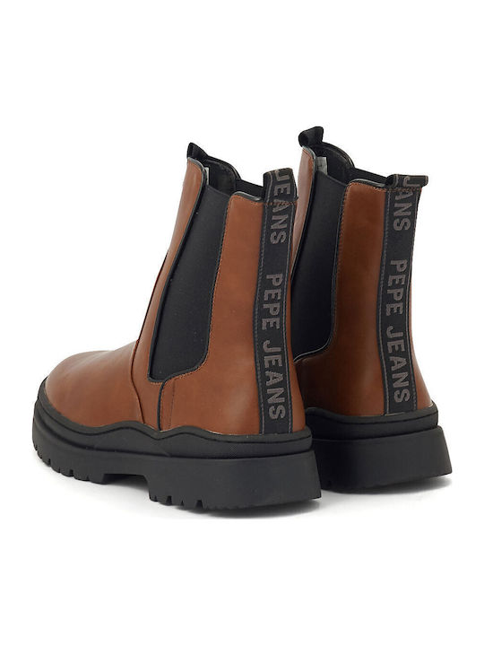 Soda Track Chelsea Boots Cognac