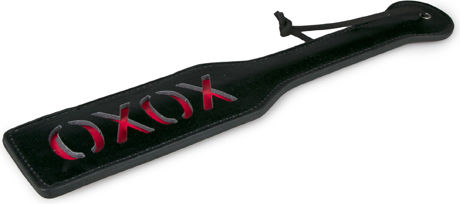 XOXO Leather Paddle Paddle Black
