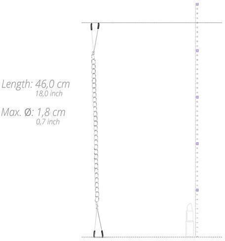 Easytoys Tweezer Nipple Clamps Σφιγκτήρες Θηλών σε Ασημί Χρώμα