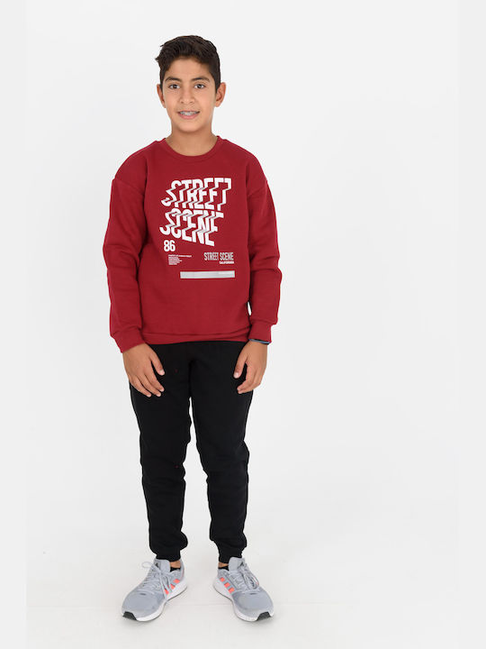 Trax Kinder Sweatpants Set - Jogginganzug Burgundisch 2Stück