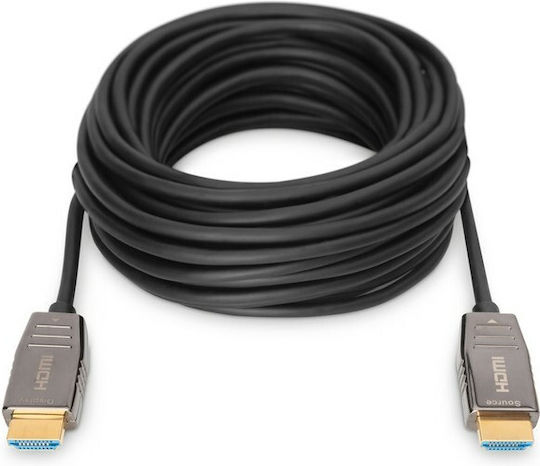 Digitus HDMI 2.1 Ultra High Speed 48Gbps 4K 120Hz HDR VRR Cable HDMI Male - HDMI Male 10m Black