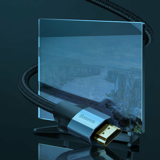 Baseus Enjoyment Geflochten Kabel HDMI-Stecker - HDMI-Stecker 0.75m Gray