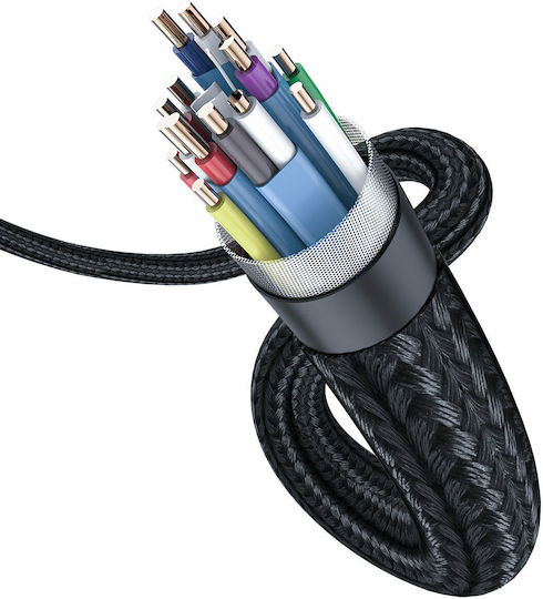 Baseus Enjoyment Geflochten Kabel HDMI-Stecker - HDMI-Stecker 0.75m Gray