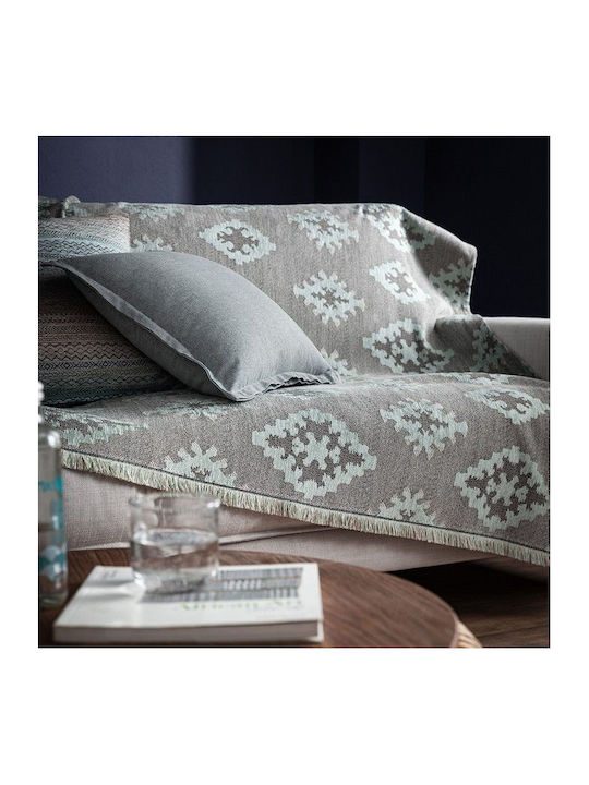 Gofis Home 343 Ριχτάρι Πολυθρόνας Ζακάρ 180x180εκ. 11 Aqua Green 2007343111002