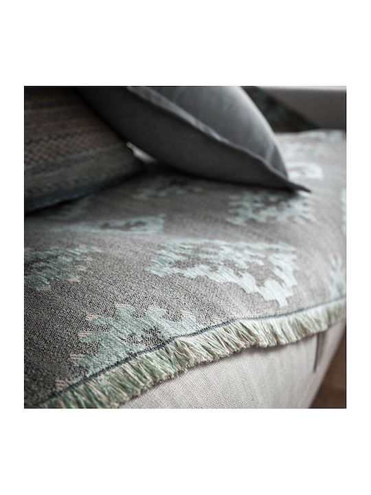 Gofis Home 343 Ριχτάρι Πολυθρόνας Ζακάρ 180x180εκ. 11 Aqua Green 2007343111002