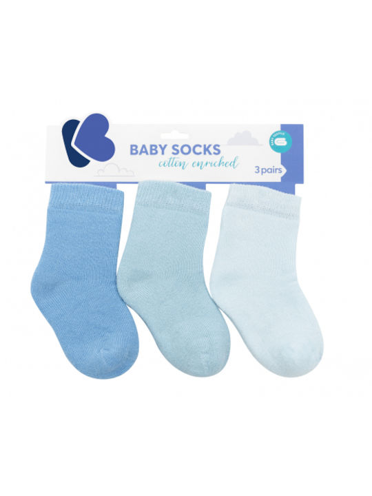 Kikka Boo Girls 3 Pack Knee-High Socks Blue