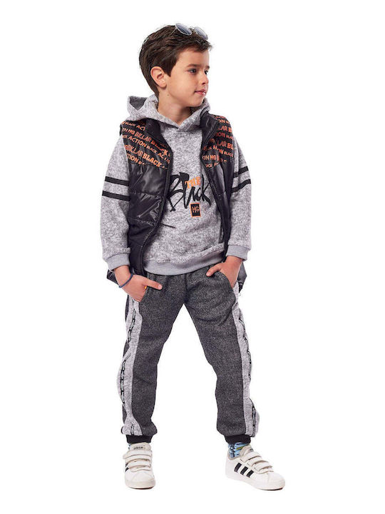 Hashtag Kinder Set mit Hose & Jacke Winter 3Stück Schwarz