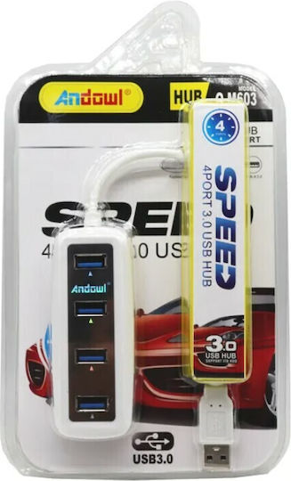 Andowl Hub 4 Ports USB 3.0 with USB-A Connection