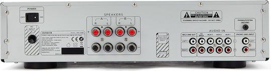 Aiwa AMU-120BT Power Amplifier Hi-Fi Amplifier Stereo 120W/4Ω 60W/8Ω AMU-120BTSL Silver