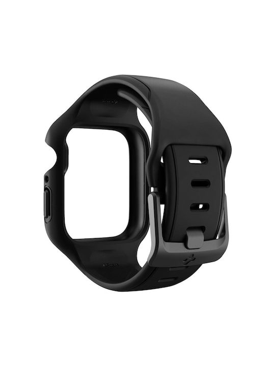 Spigen Liquid Air Pro Θήκη Σιλικόνης σε Μαύρο χρώμα για το Apple Watch 45mm