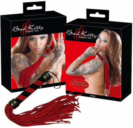 You2Toys Bad Kitty Red Flogger Μαστίγιο σε Κόκκινο Χρώμα