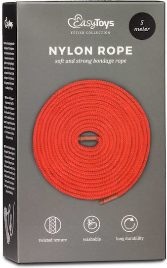 Easytoys Bondage Rope Σχοινί Δεσίματος σε Κόκκινο Χρώμα