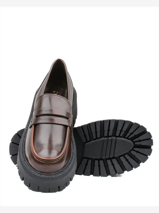 Women's Leather Loafers Brown