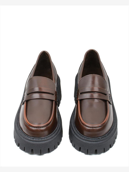 Women's Leather Loafers Brown