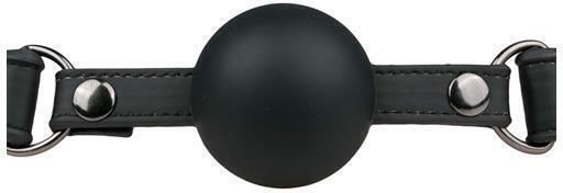 Easytoys Ball Gag With Large Silicone Ball Φίμωτρο σε Μαύρο Χρώμα