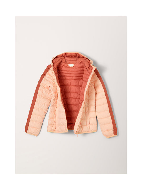 S.Oliver Kids Quilted Jacket short Hooded Orange