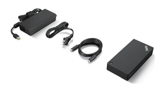 Lenovo ThinkPad Universal USB-C Docking Station με HDMI/DisplayPort 4K Ethernet και συνδεση 3 Οθονών Μαύρο