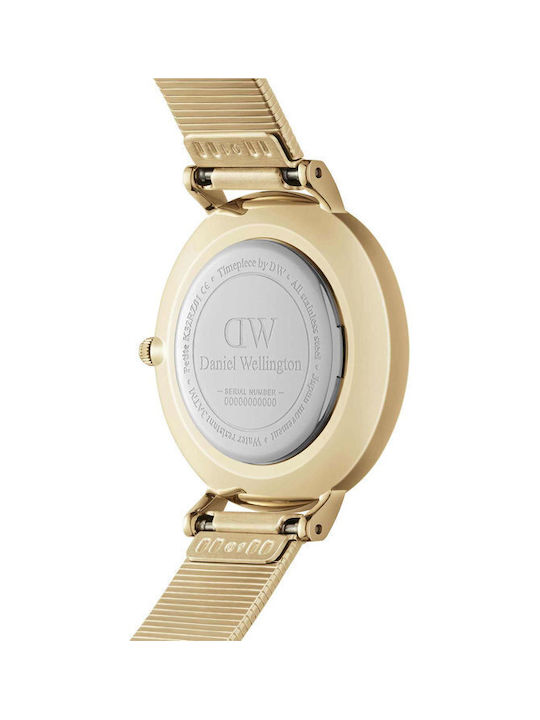 Daniel Wellington Petite Lumine Uhr mit Gold Metallarmband