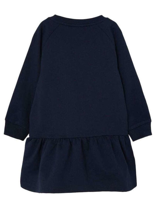 Name It Παιδικό Φόρεμα Μακρυμάνικο Navy Μπλε