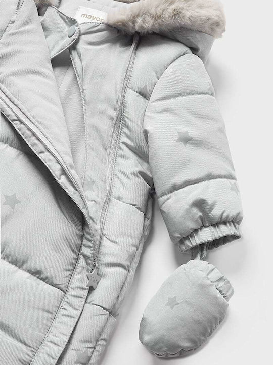 Mayoral Ecofriends Baby Bodysuit for Going Out Long-Sleeved Gray