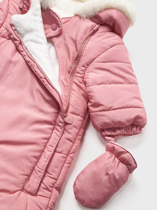 Mayoral Ecofriends Baby-Ausgehstrampler Langärmliges Rosa