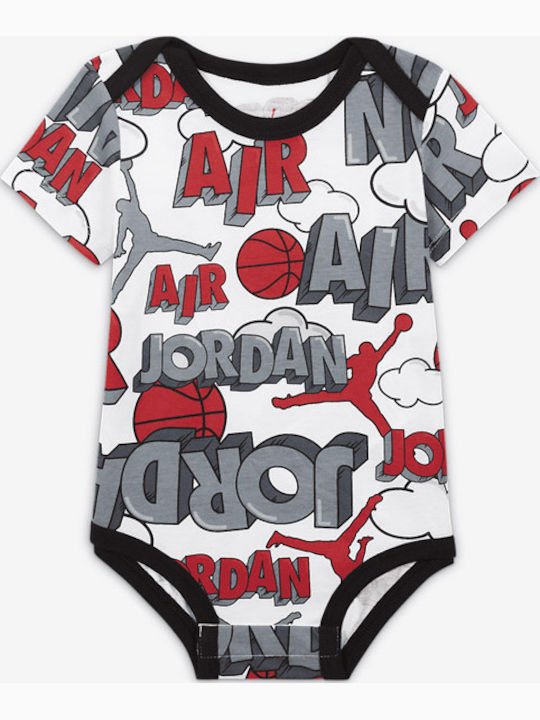 Jordan Set Body pentru Bebeluși Mâneca scurta Multicolor 3buc