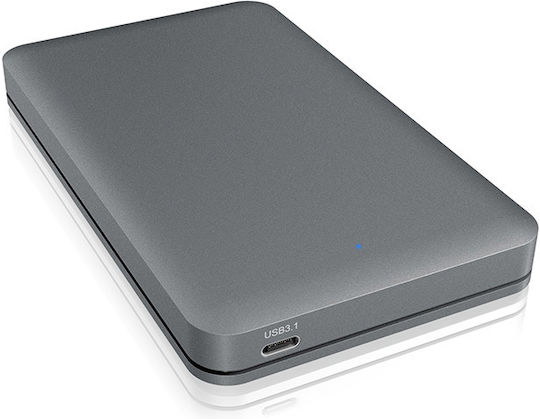 Icy Box Θήκη για Σκληρό Δίσκο 2.5" SATA III με σύνδεση Type-C σε Ασημί χρώμα