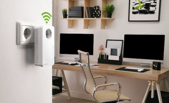 Devolo Magic 2 WiFi Next Powerline Dual Kit with Passthrough Socket and 2 Gigabit Ethernet Ports