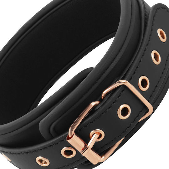 Coquette Vegan Leather Collar With Nipple Clamps BDSM Kit in Black Color