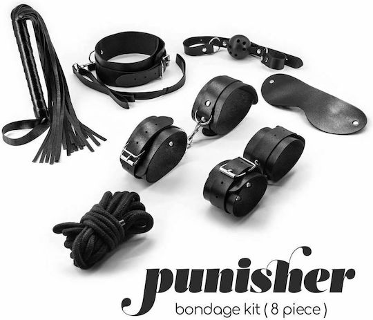 Crushious BDSM Kit Black 8τμχ