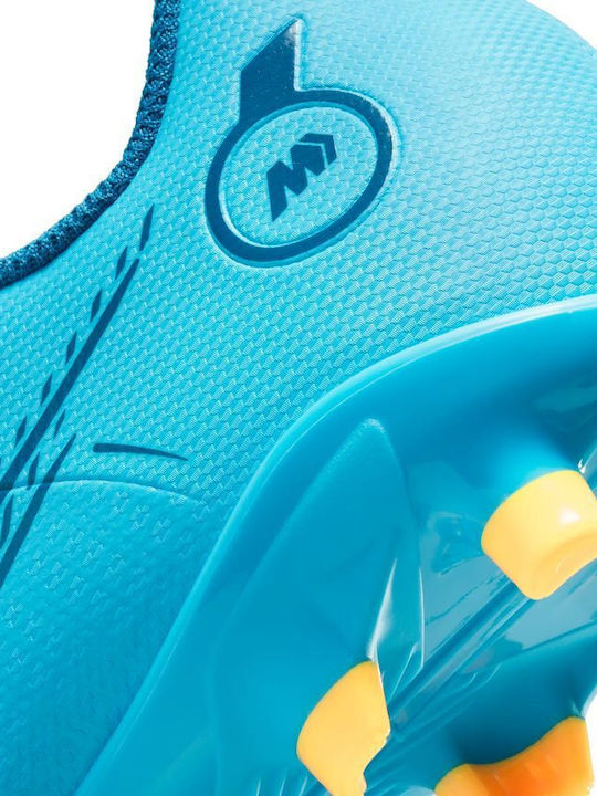 Mercurial Vapor Kids Molded Soccer Shoes Light Blue